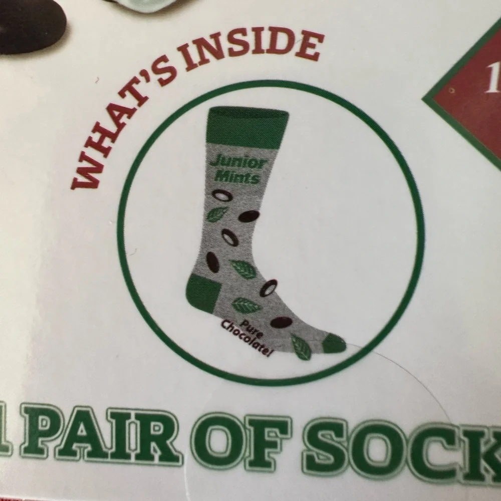 🌵 Jr Mints 1 pair of crew unisex socks in a box (see description) 🌵3/$15